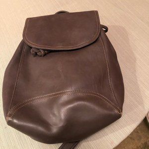 Liz Claiborne Bag Brown Leather Backpack